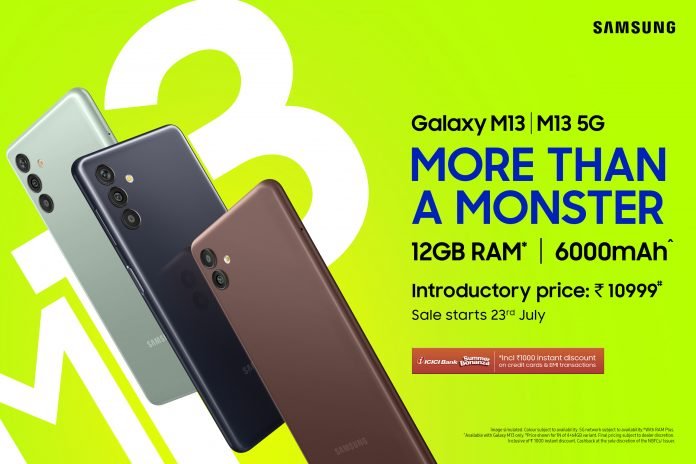 Samsung launches Galaxy M13 series at Rs 11,999, know specifications, price and availability