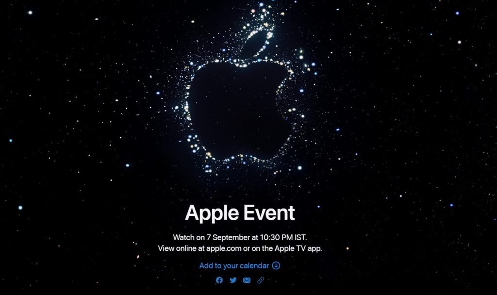 Apple iPhone 14 Launch Event to be on 7th September 2022 India