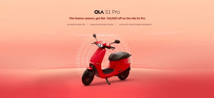 Ola Electric Festive - Discount up to 10,000 on Ola S1 Pro for Limited Time