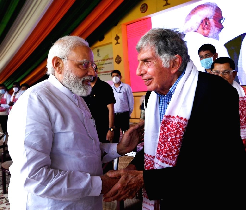 PM Narendra Modi and Ratan Tata Sir