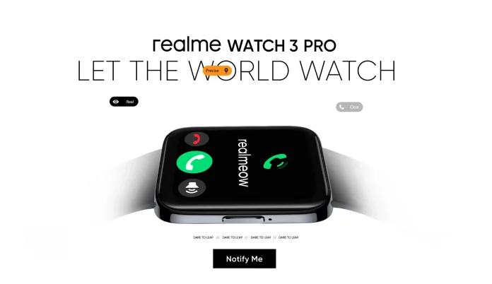 Realme Watch 3 Pro To be launched in India soon
