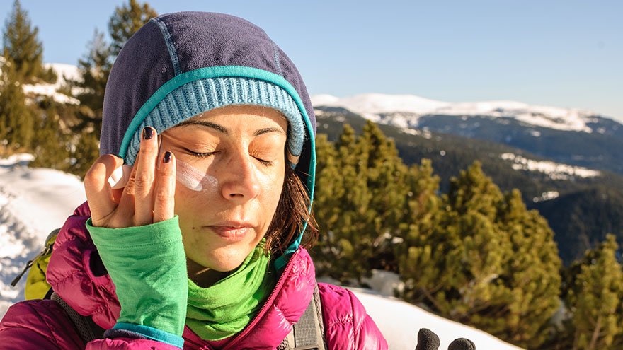 Use of Sunscreen in winter