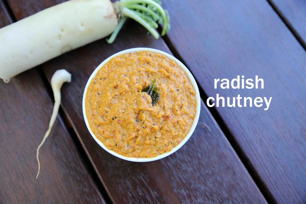 Radish (Mooli) Chutney - Stomach not feeling clean? Use Mooli chutney